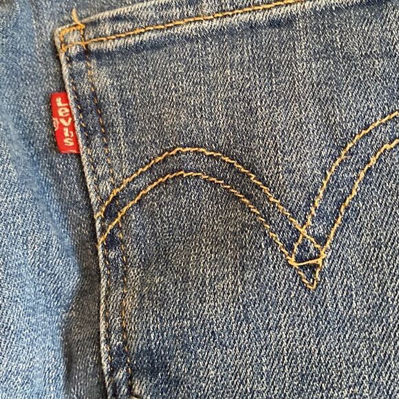 Levi’s High Rise Skinny Slit Crop Jeans Button Fly Jeans Size 25 - Picture 10 of 12